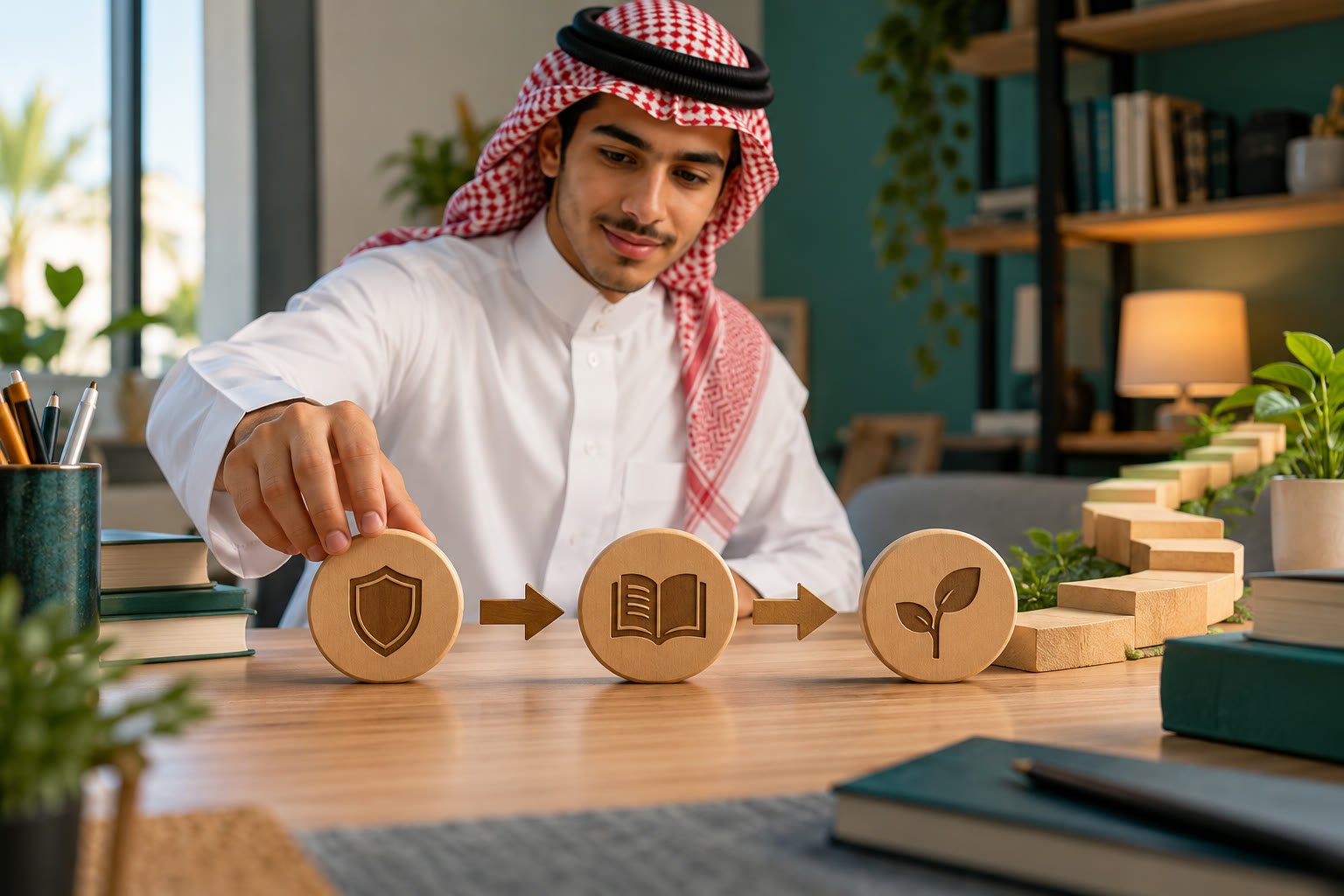 طالب سعودي يبدأ من حسابه الوطني ويتجه إلى مقرر رقمي عبر مسار واضح