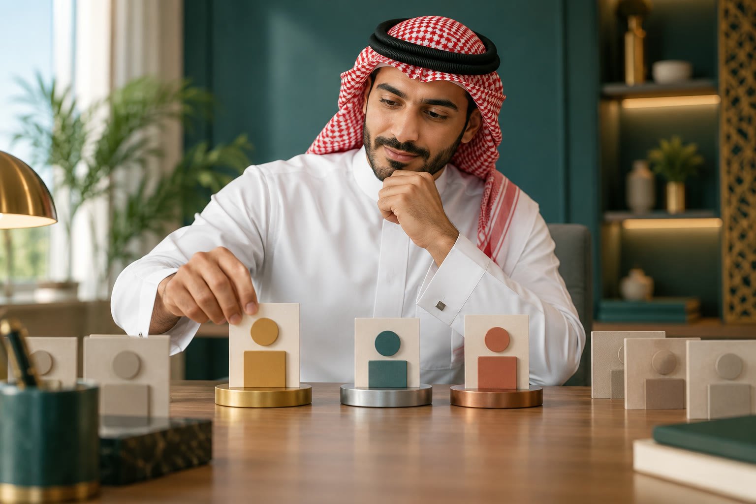 باحث عمل سعودي يقارن فرصًا وظيفية ويحدد أولوية التقديم بصورة مفاهيمية