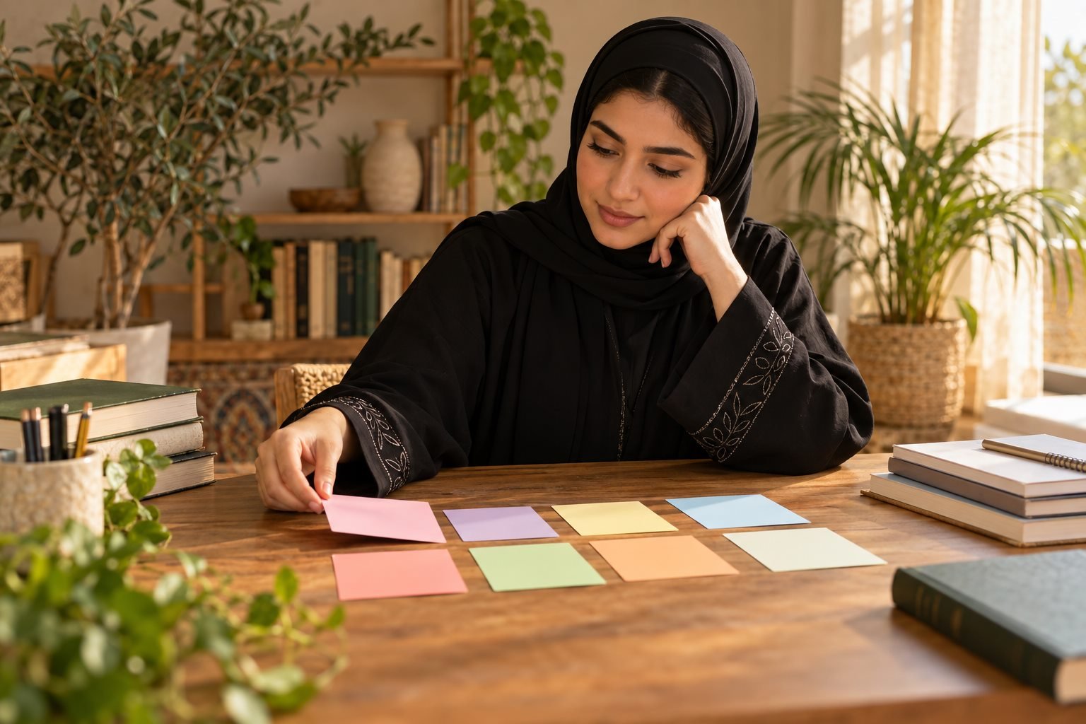 طالبة سعودية تراجع ترتيب رغبات جامعية ونسب مفاضلة في بيئة جنوبية
