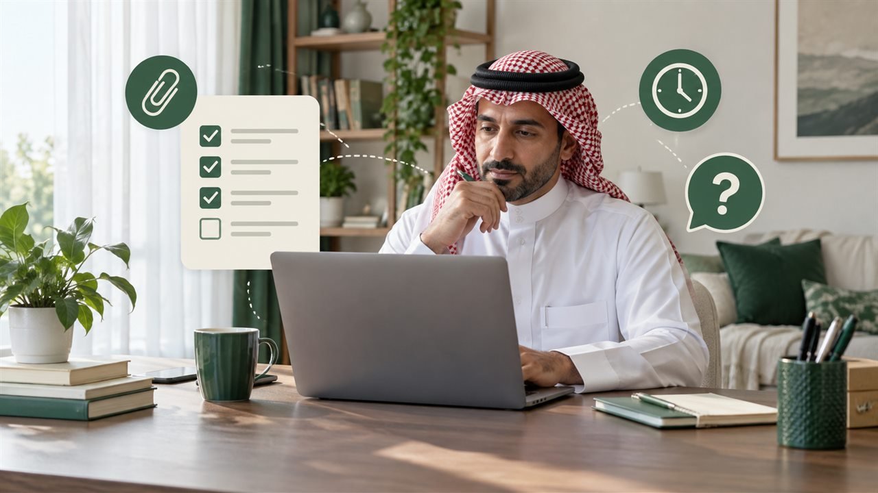 ولي أمر سعودي يجهز تفاصيل مشكلة تقنية لإرسال طلب دعم