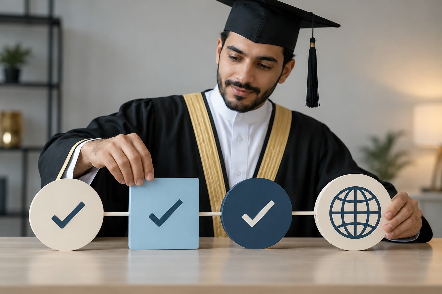 خريج سعودي يرتب سلسلة اعتماد شهادة دراسية للاستخدام خارج المملكة