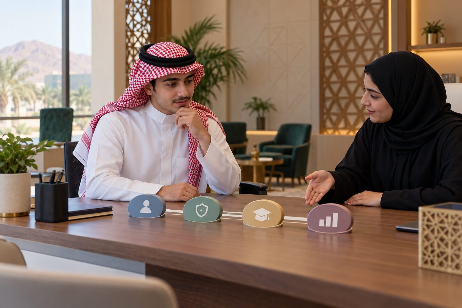 طالب سعودي يتابع طلب قبول جامعي عبر مسار إلكتروني موحد