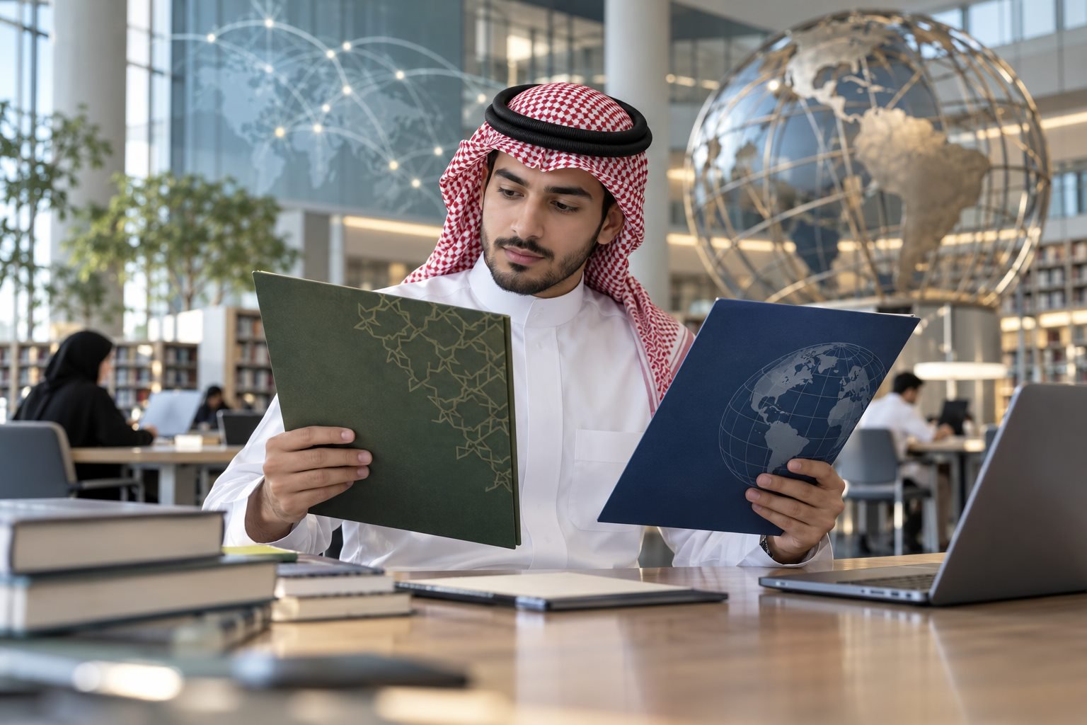 طالب سعودي يقارن بين إطار جودة وطني وشبكة أكاديمية دولية رمزية