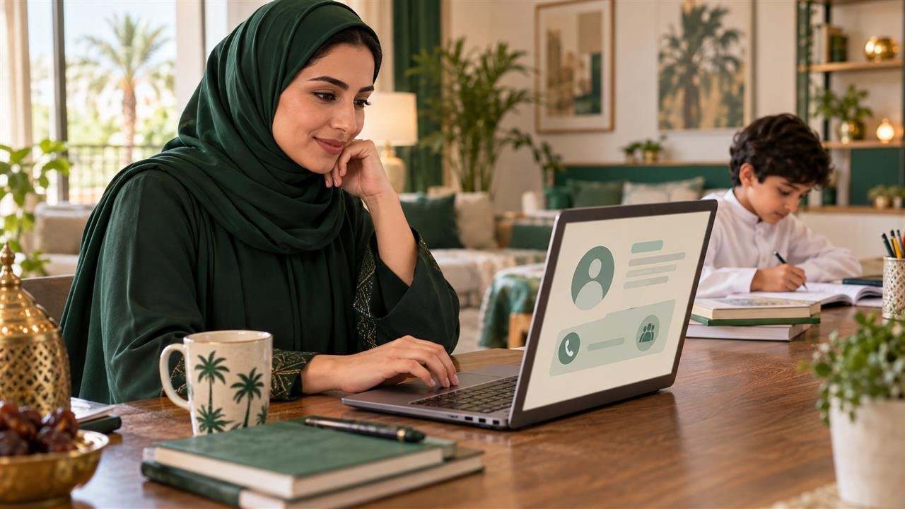 ولي أمر سعودي يراجع حساب الطالب وبيانات الارتباط الأسرية ضمن دليل الابن لا يظهر في حساب ولي الأمر بمدرستي