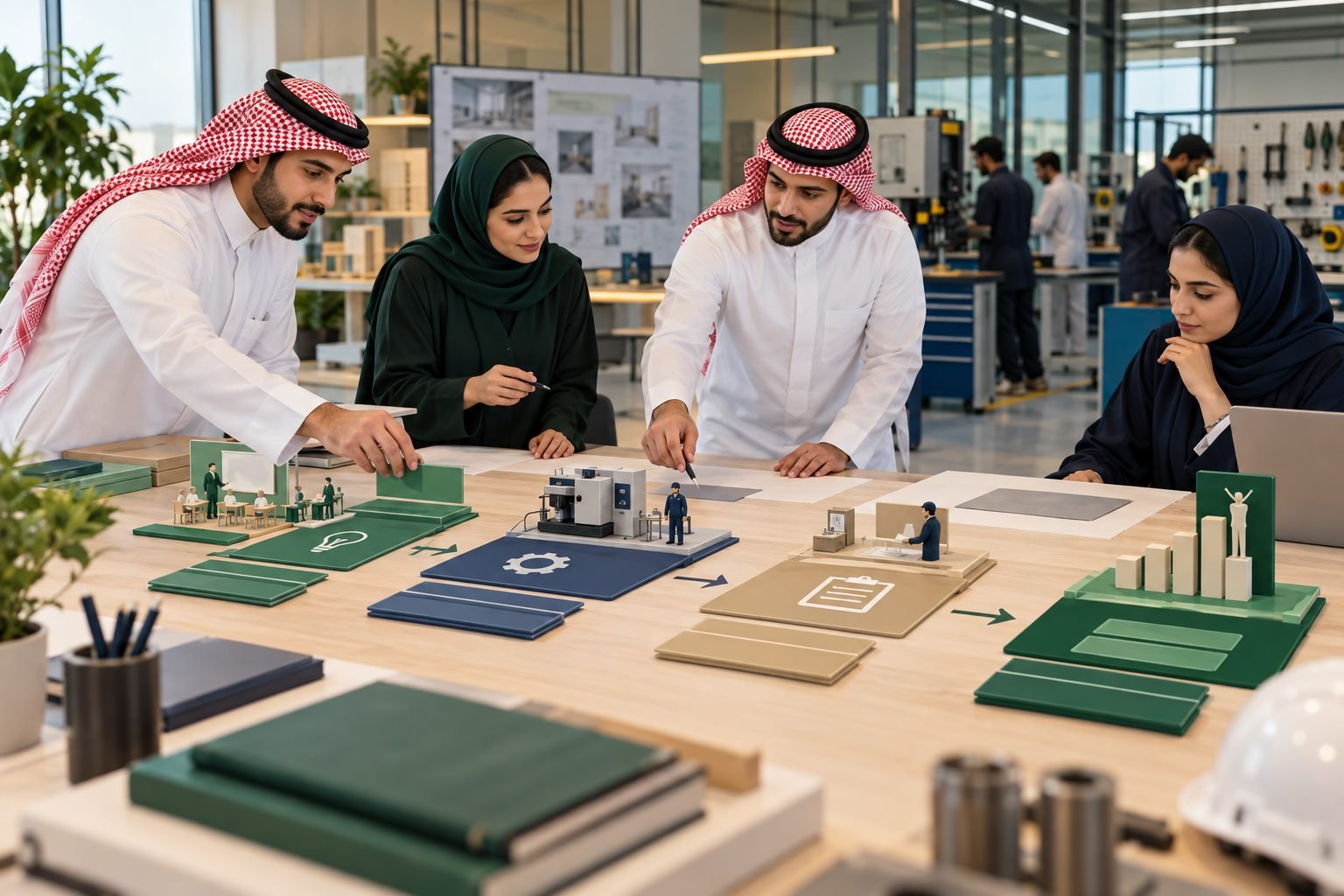 فريق تطوير برنامج تدريبي سعودي يربط نواتج التعلم بالمؤهل