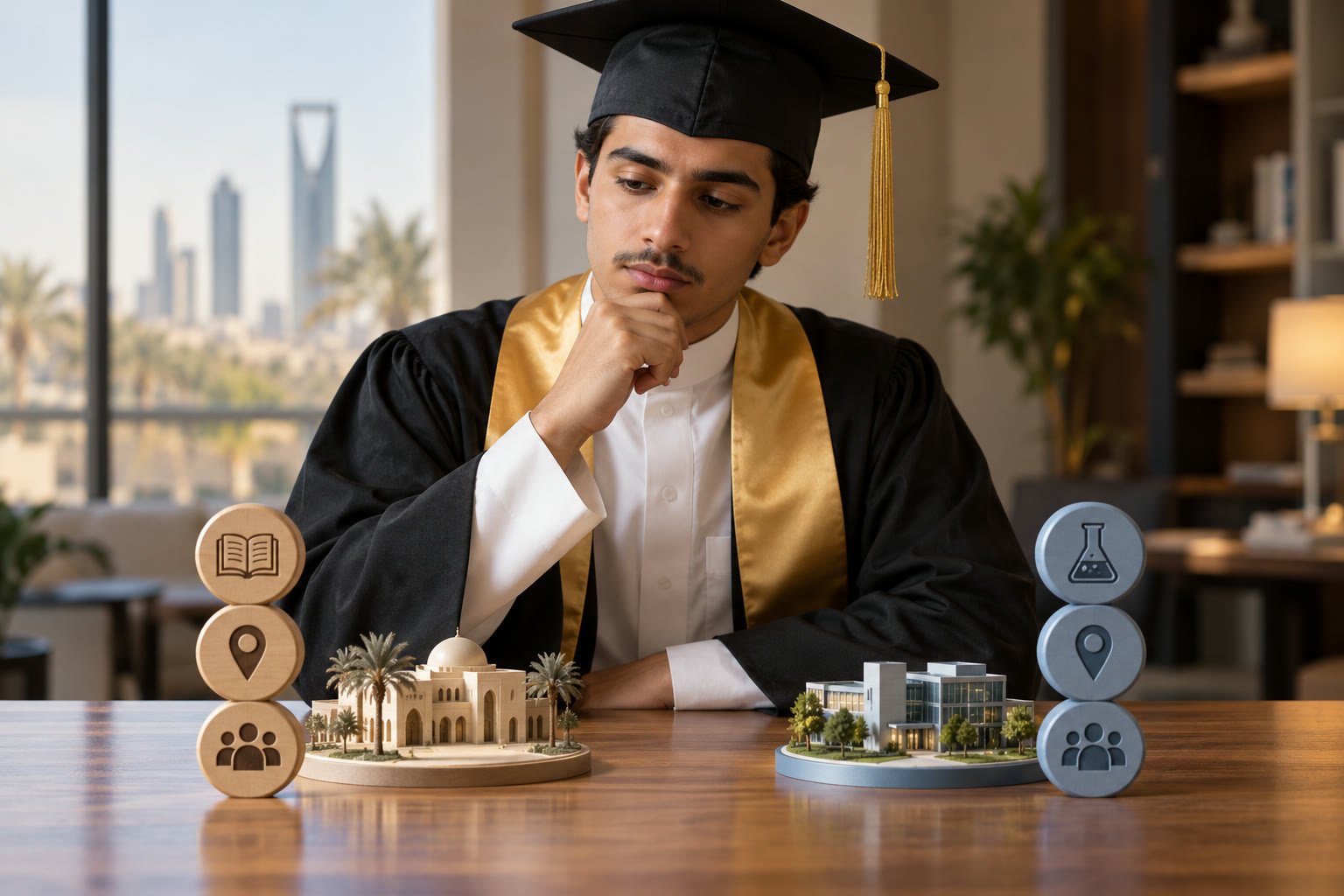 طالب سعودي يقارن تخصصين من حيث المتطلبات والمسار الأكاديمي