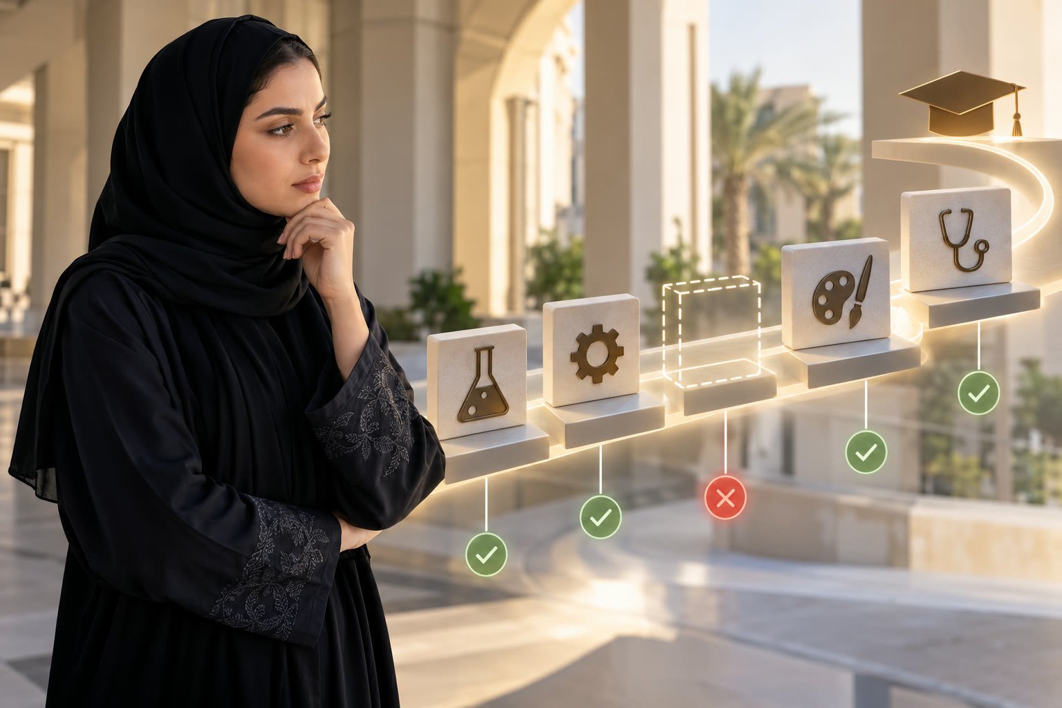 طالبة سعودية تبحث عن سبب اختفاء تخصص من خيارات منصة قبول