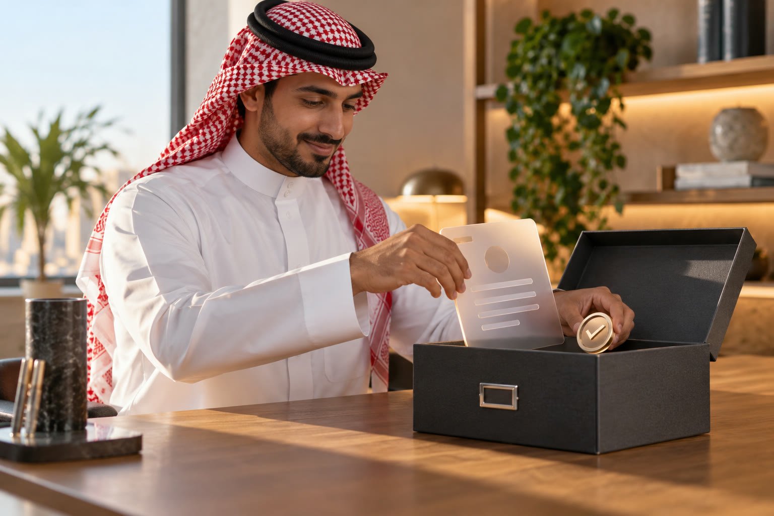 طالب سعودي يحفظ إثبات إرسال طلب القبول ورقم المتابعة