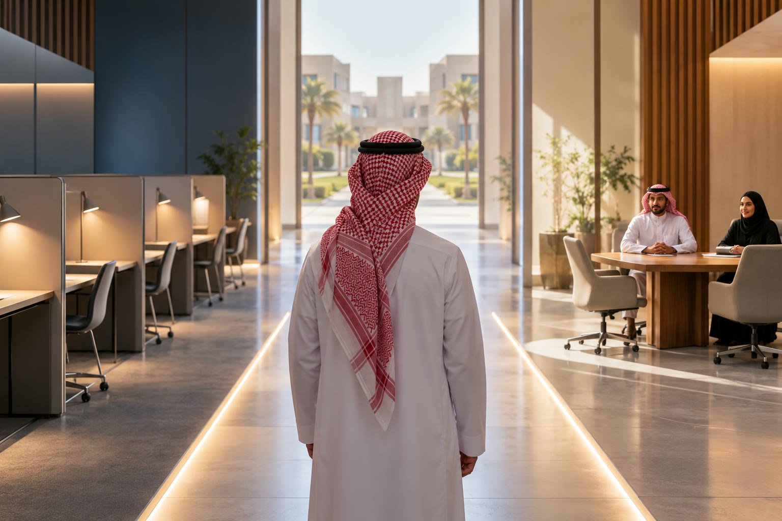 طالب سعودي يستعد لاختبار ومقابلة مرتبطة ببرنامج جامعي