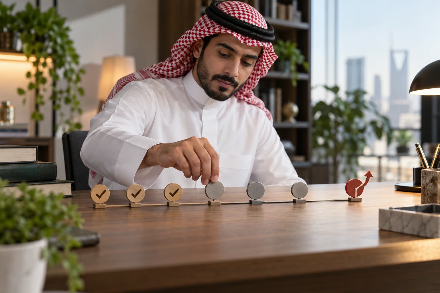 باحث سعودي يراجع المدة المتبقية وخطة الإنجاز قبل طلب تمديد البعثة