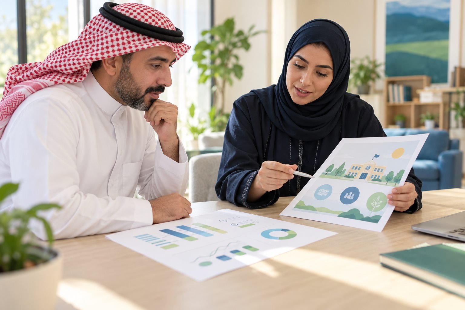 ولي أمر سعودي يقارن بطاقة أداء تعليمية بتصنيف مدرسي رمزي