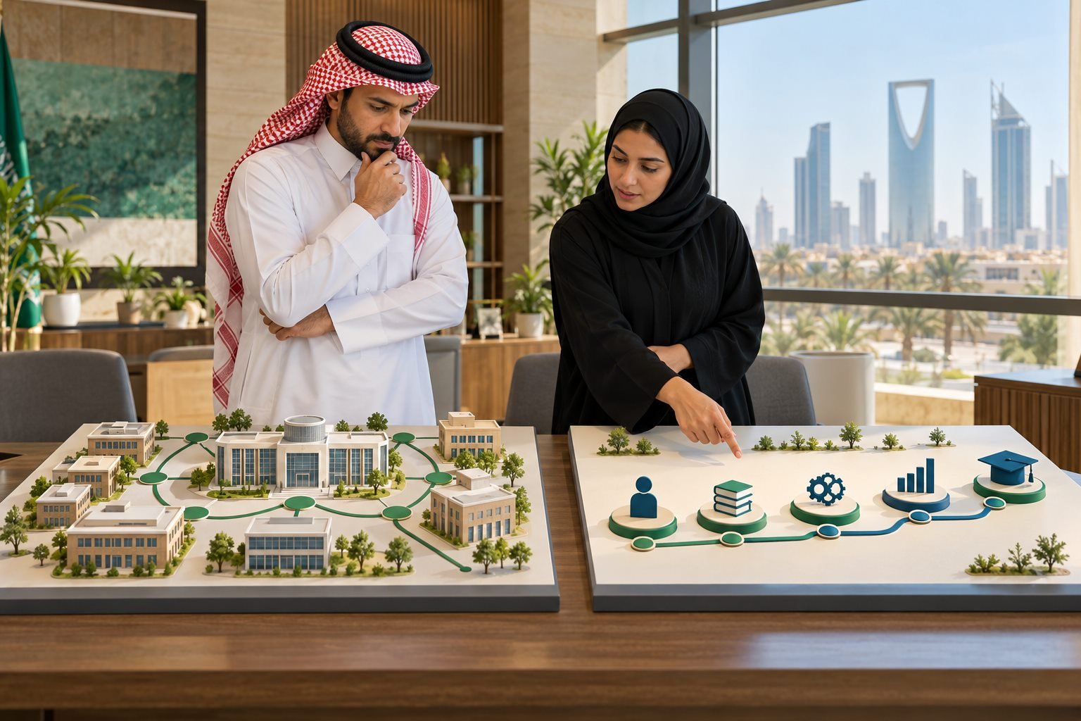 مختصان سعوديان يقارنان جودة منشأة تدريب بجودة برنامج تدريبي محدد