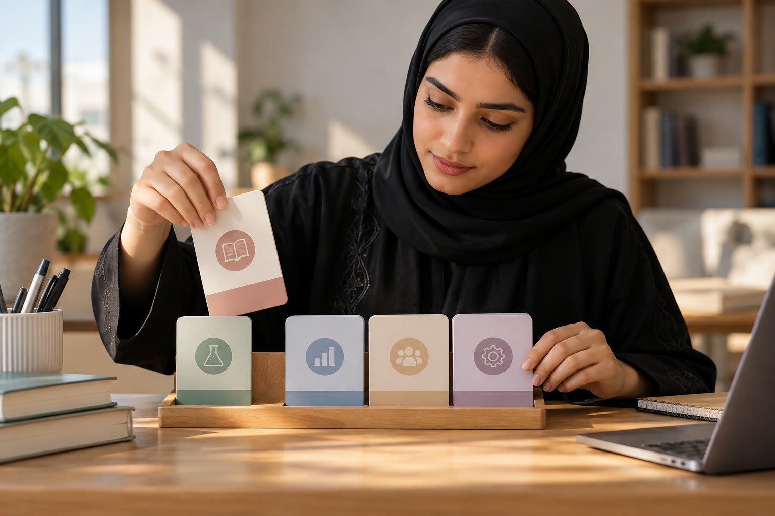 طالبة سعودية تراجع أثر سحب مقرر على العبء الدراسي