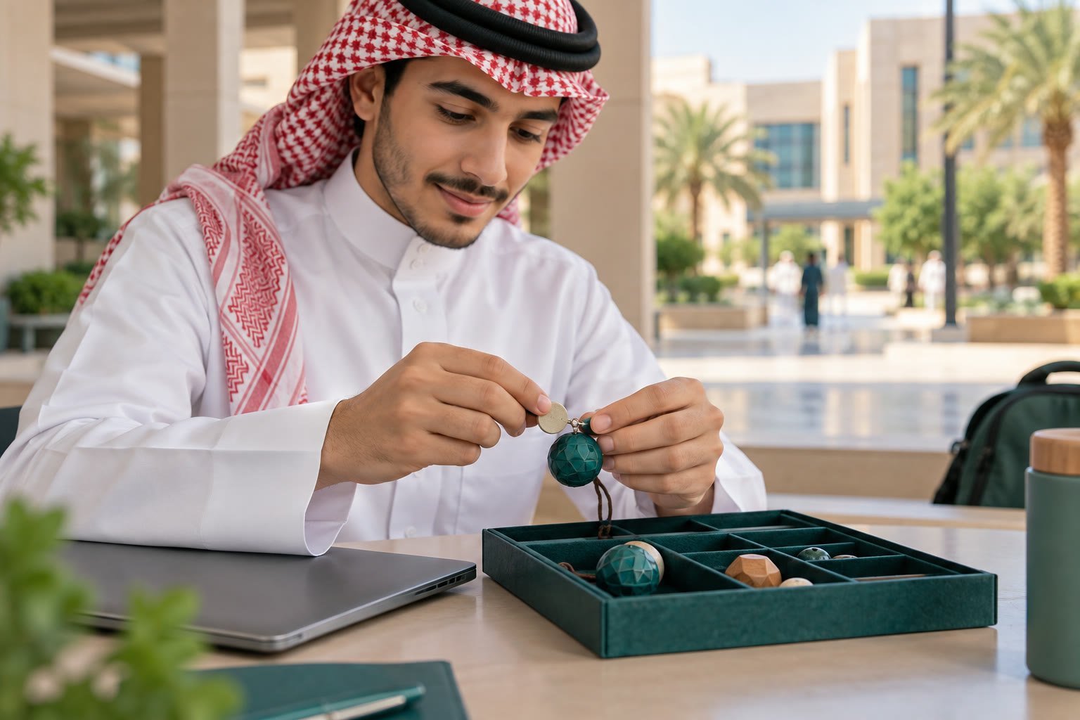 طالب جامعي سعودي يربط إشعار قبول بمعرف أكاديمي رمزي آمن